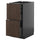 METOD / KNIVSHULT - METOD / KNIVSHULT Base cb 2 frnts/2 low/1 md/1 hi drw, black-grey/Sinarp brown, 40x60 cm