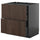 METOD / KNIVSHULT - METOD / KNIVSHULT Base cb 2 frnts/2 low/1 md/1 hi drw, black-grey/Sinarp brown, 80x60 cm
