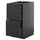 METOD / KNIVSHULT - METOD / KNIVSHULT Base cb 2 frnts/2 low/1 md/1 hi drw, black-grey/Upplöv matt anthracite, 40x60 cm