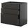METOD / KNIVSHULT - METOD / KNIVSHULT Base cb 3 frnts/2 low/1 md/1 hi drw, black-grey/Nickebo matt anthracite, 80x60 cm