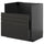 METOD / KNIVSHULT - METOD / KNIVSHULT Base cab f TALLSJÖN sink, black-grey/Upplöv matt anthracite, 80x60 cm