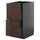 METOD / KNIVSHULT - METOD / KNIVSHULT Base cb 2 fronts/2 high drawers, black-grey/Sinarp brown, 40x60 cm