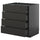 METOD / KNIVSHULT - METOD / KNIVSHULT Base cb 4 frnts/2 low/3 md drwrs, black-grey/Nickebo matt anthracite, 80x60 cm