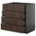 METOD / KNIVSHULT - METOD / KNIVSHULT Base cb 4 frnts/2 low/3 md drwrs, black-grey/Sinarp brown, 80x60 cm