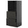 METOD / KNIVSHULT - METOD / KNIVSHULT High cabinet w 2 drawers for oven, black-grey/Nickebo matt anthracite, 60x60x140 cm