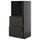 METOD / KNIVSHULT - METOD / KNIVSHULT High cabinet w 2 drawers for oven, black-grey/Upplöv matt anthracite, 60x60x140 cm