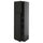 METOD / KNIVSHULT - METOD / KNIVSHULT Hi cab w 2 doors/4 drawers, black-grey/Lerhyttan black stained, 60x60x200 cm