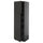 METOD / KNIVSHULT - METOD / KNIVSHULT Hi cab w 2 doors/4 drawers, black-grey/Nickebo matt anthracite, 60x60x200 cm