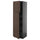 METOD / KNIVSHULT - METOD / KNIVSHULT Hi cab w 2 doors/4 drawers, black-grey/Sinarp brown, 60x60x200 cm
