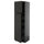 METOD / KNIVSHULT - METOD / KNIVSHULT Hi cab w 2 doors/4 drawers, black-grey/Upplöv matt anthracite, 60x60x200 cm