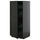 METOD / KNIVSHULT - METOD / KNIVSHULT High cabinet with drawers, black-grey/Lerhyttan black stained, 60x60x140 cm
