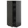 METOD / KNIVSHULT - METOD / KNIVSHULT High cabinet with drawers, black-grey/Nickebo matt anthracite, 60x60x140 cm