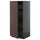 METOD / KNIVSHULT - METOD / KNIVSHULT High cabinet with drawers, black-grey/Sinarp brown, 60x60x140 cm
