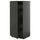 METOD / KNIVSHULT - METOD / KNIVSHULT High cabinet with drawers, black-grey/Upplöv matt anthracite, 60x60x140 cm