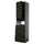METOD / KNIVSHULT high cabinet f built-in appliances, black-grey/Lerhyttan black stained, 60x60x240 cm