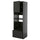 METOD / KNIVSHULT high cabinet f built-in appliances, black-grey/Nickebo matt anthracite, 60x60x200 cm