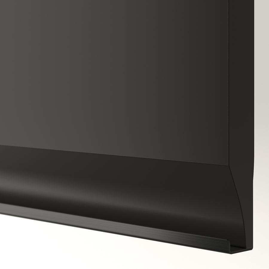 METOD / KNIVSHULT high cabinet f built-in appliances, black-grey/Upplöv matt anthracite, 60x60x240 cm