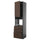 METOD / KNIVSHULT - METOD / KNIVSHULT High cab f oven w door/3 drawers, black-grey/Sinarp brown, 60x60x240 cm