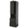 METOD / KNIVSHULT - METOD / KNIVSHULT Hi cab f micro w door/2 drawers, black-grey/Upplöv matt anthracite, 60x60x240 cm