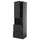 METOD / KNIVSHULT - METOD / KNIVSHULT Hi cab f micro w door/2 drawers, black-grey/Upplöv matt anthracite, 60x60x220 cm