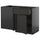 METOD / KNIVSHULT - METOD / KNIVSHULT Corner base cab w drawer and shelf, black-grey/Upplöv matt anthracite, 128x68 cm