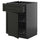 METOD / KNIVSHULT - METOD / KNIVSHULT Base cab w wire basket/drawer/door, black-grey/Lerhyttan black stained, 60x60 cm