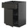 METOD / KNIVSHULT - METOD / KNIVSHULT Base cab w wire basket/drawer/door, black-grey/Upplöv matt anthracite, 60x60 cm