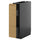 METOD / KNIVSHULT - METOD / KNIVSHULT Base cabinet/pull-out int fittings, black-grey/Voxtorp oak effect, 20x60 cm