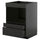 METOD / KNIVSHULT base cabinet f built-in appliances, black-grey/Nickebo matt anthracite, 60x60 cm