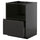 METOD / KNIVSHULT base cabinet f built-in appliances, black-grey/Upplöv matt anthracite, 60x60 cm