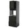 METOD / KNIVSHULT - METOD / KNIVSHULT Hi cab f ov w dr/2 frnts/2 hi drwrs, black-grey/Lerhyttan black stained, 60x60x200 cm