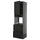 METOD / KNIVSHULT - METOD / KNIVSHULT Hi cab f ov w dr/2 frnts/2 hi drwrs, black-grey/Lerhyttan black stained, 60x60x220 cm