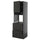 METOD / KNIVSHULT - METOD / KNIVSHULT Hi cab f ov w dr/2 frnts/2 hi drwrs, black-grey/Nickebo matt anthracite, 60x60x200 cm