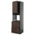 METOD / KNIVSHULT - METOD / KNIVSHULT Hi cab f ov w dr/2 frnts/2 hi drwrs, black-grey/Sinarp brown, 60x60x220 cm