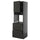 METOD / KNIVSHULT - METOD / KNIVSHULT Hi cab f ov w dr/2 frnts/2 hi drwrs, black-grey/Upplöv matt anthracite, 60x60x200 cm