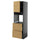 METOD / KNIVSHULT - METOD / KNIVSHULT Hi cab f ov w dr/2 frnts/2 hi drwrs, black-grey/Voxtorp oak effect, 60x60x200 cm