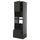 METOD / KNIVSHULT - METOD / KNIVSHULT Hi cab f ov/combi ov w dr/2 drwrs, black-grey/Nickebo matt anthracite, 60x60x220 cm