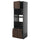 METOD / KNIVSHULT - METOD / KNIVSHULT Hi cab f ov/combi ov w dr/2 drwrs, black-grey/Sinarp brown, 60x60x200 cm