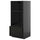 METOD / KNIVSHULT - METOD / KNIVSHULT High cab for oven/micro w drawer, black-grey/Lerhyttan black stained, 60x60x140 cm