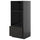 METOD / KNIVSHULT - METOD / KNIVSHULT High cab for oven/micro w drawer, black-grey/Nickebo matt anthracite, 60x60x140 cm