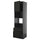 METOD / KNIVSHULT Oven cabinet/microwave/anta/2cassette, black-grey/Lerhyttan mordant black, 60x60x220 cm
