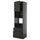 METOD / KNIVSHULT Oven cabinet/microwave/anta/2cassette, black-grey/Upplöv anthracite matt, 60x60x220 cm