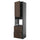 METOD / KNIVSHULT - METOD / KNIVSHULT High cabinet f oven+door/2 drawers, black-grey/Sinarp brown, 60x60x240 cm