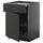 METOD / KNIVSHULT - METOD / KNIVSHULT Base cab f hob/drawer/2 wire bskts, black-grey/Nickebo matt anthracite, 60x60 cm