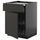 METOD / KNIVSHULT - METOD / KNIVSHULT Base cab f hob/drawer/2 wire bskts, black-grey/Upplöv matt anthracite, 60x60 cm
