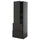 METOD / KNIVSHULT - METOD / KNIVSHULT Hi cab w shlvs/4 drawers/dr/2 frnts, black-grey/Nickebo matt anthracite, 60x60x200 cm