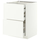 METOD / MAXIMERA base cb 2 frnts/2 low/1 md/1 hi drw, white/Aspudden matt white, 60x60 cm