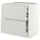 METOD / MAXIMERA base cb 2 frnts/2 low/1 md/1 hi drw, white/Aspudden light grey, 80x60 cm