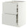 METOD / MAXIMERA base cb 2 frnts/2 low/1 md/1 hi drw, white/Aspudden light grey, 60x60 cm