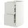 METOD / MAXIMERA base cb 2 frnts/2 low/1 md/1 hi drw, white/Aspudden light grey, 40x60 cm